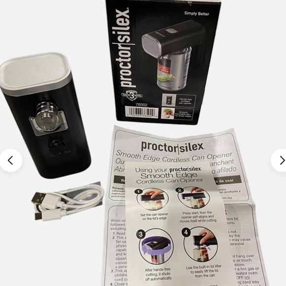 Proctor Silex Smooth Edge Cordless Can Opener - Picture 11 of 12